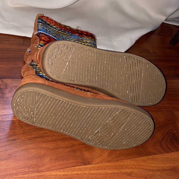 Toms Nepal Boots Cognac Suede Textile - Size 6.5 - Picture 4 of 6